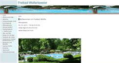 Desktop Screenshot of freibad-wolfartsweier.de