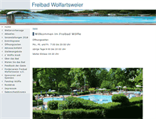 Tablet Screenshot of freibad-wolfartsweier.de